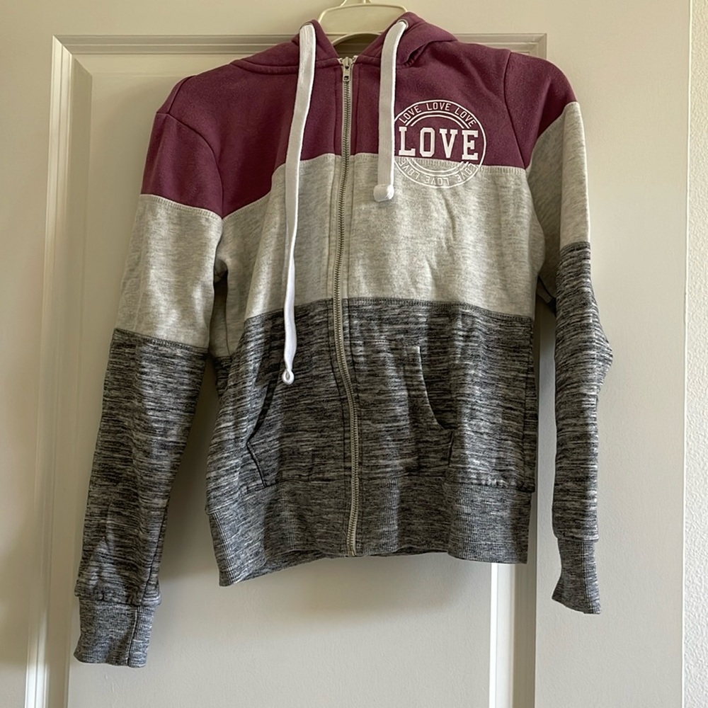 Multicolor zip up jacket